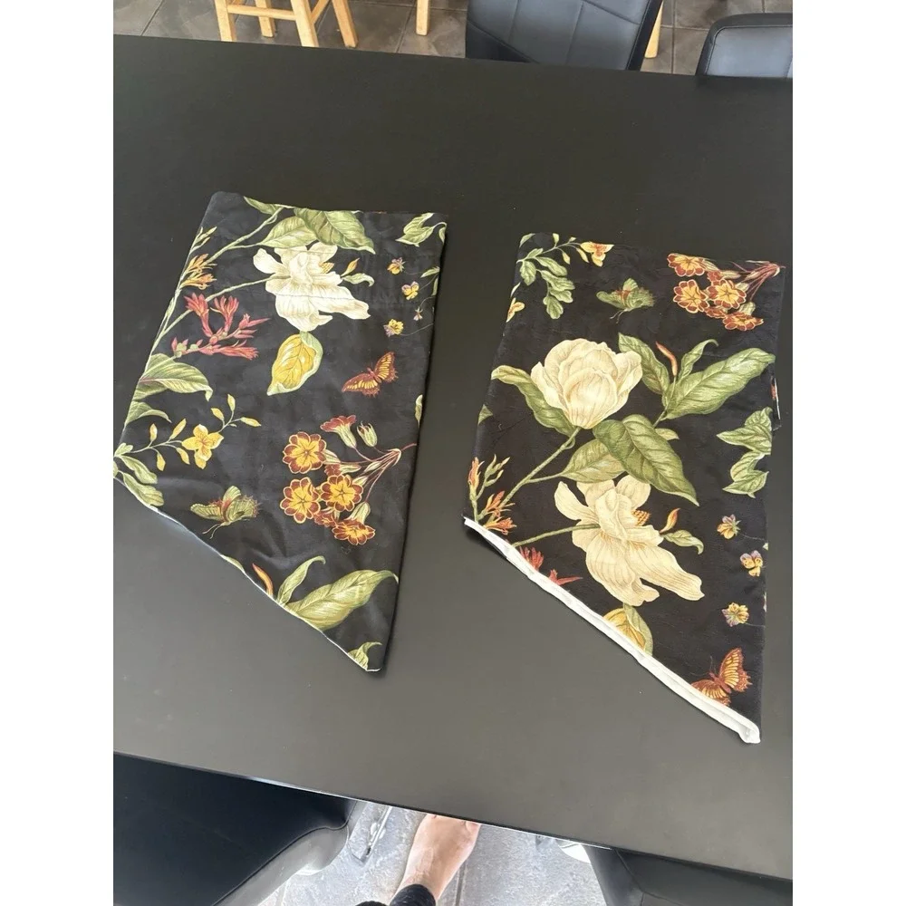 Waverly- 2 Valances, Williamsburg, Botanical Fabric, Lined, Each 51